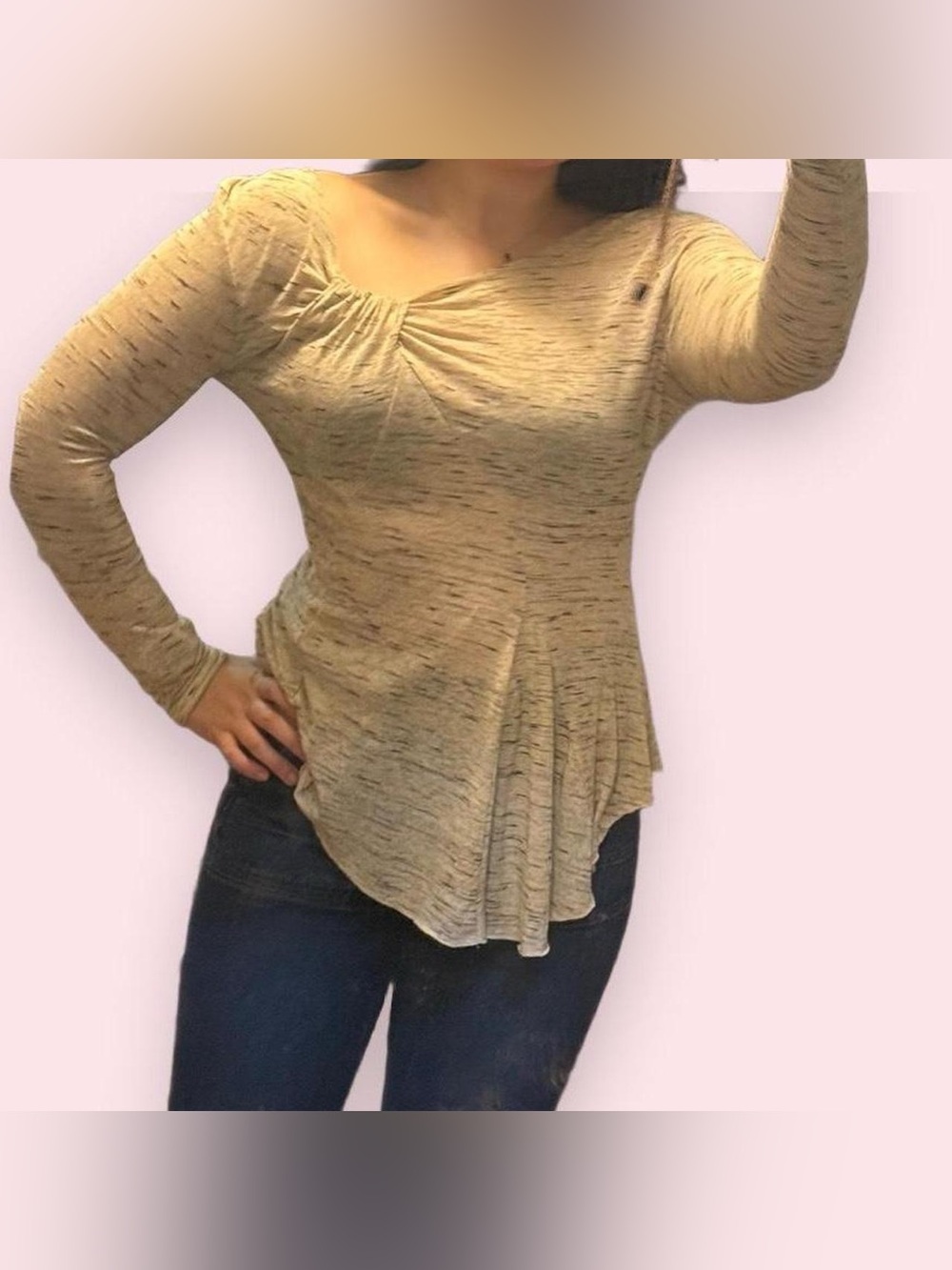 NWT Anthropologie Holding Horses Vintage Inspired Unique Babydoll Shirt Size S